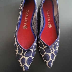 Rothy's Indigo Giraffe sz 9.5